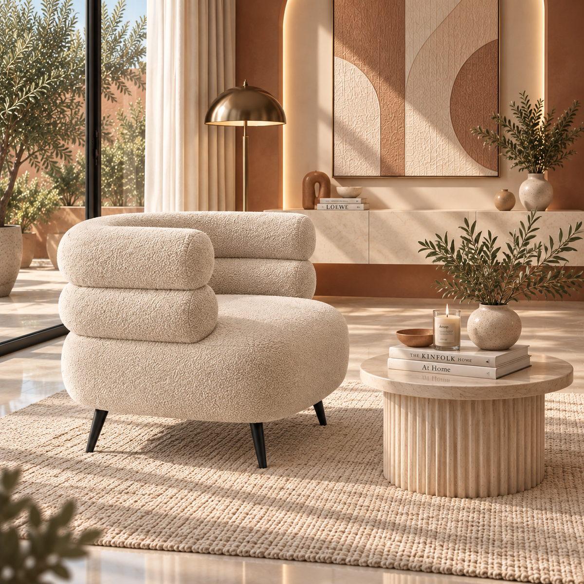 Fauteuil Serena Bouclette