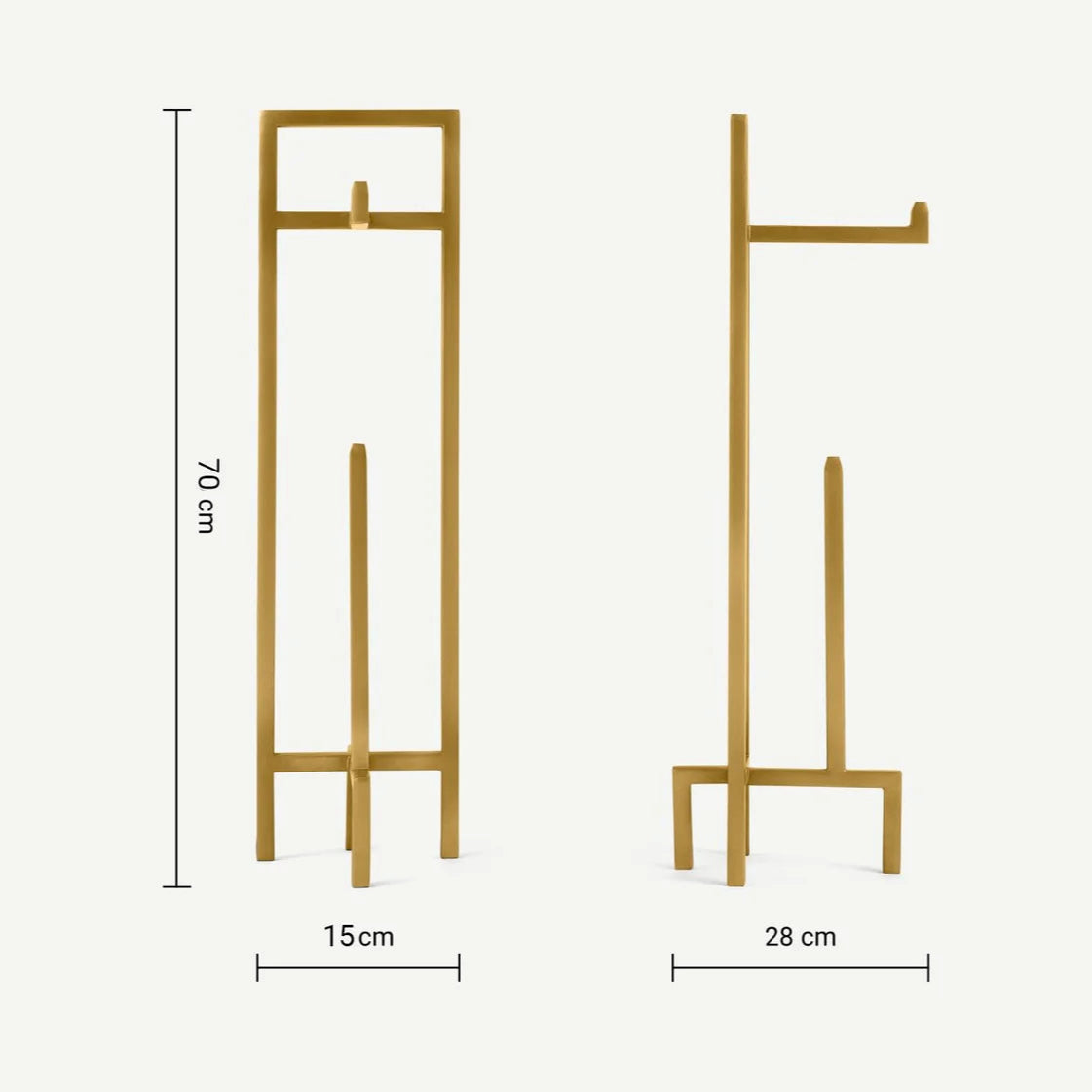 Porte-rouleau de toilettes sur pieds