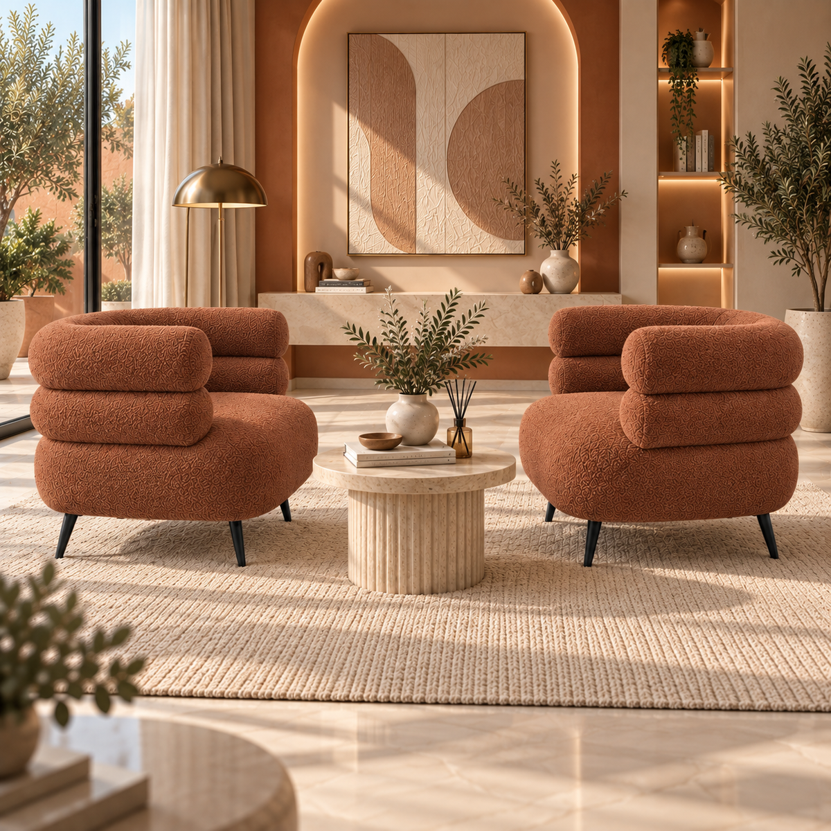 Fauteuil Serena Bouclette