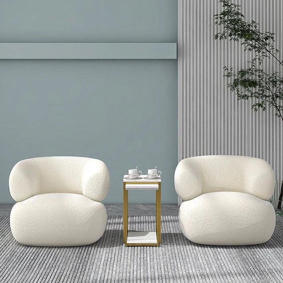 Pack PROMO 2 chaises en bouclette + Table