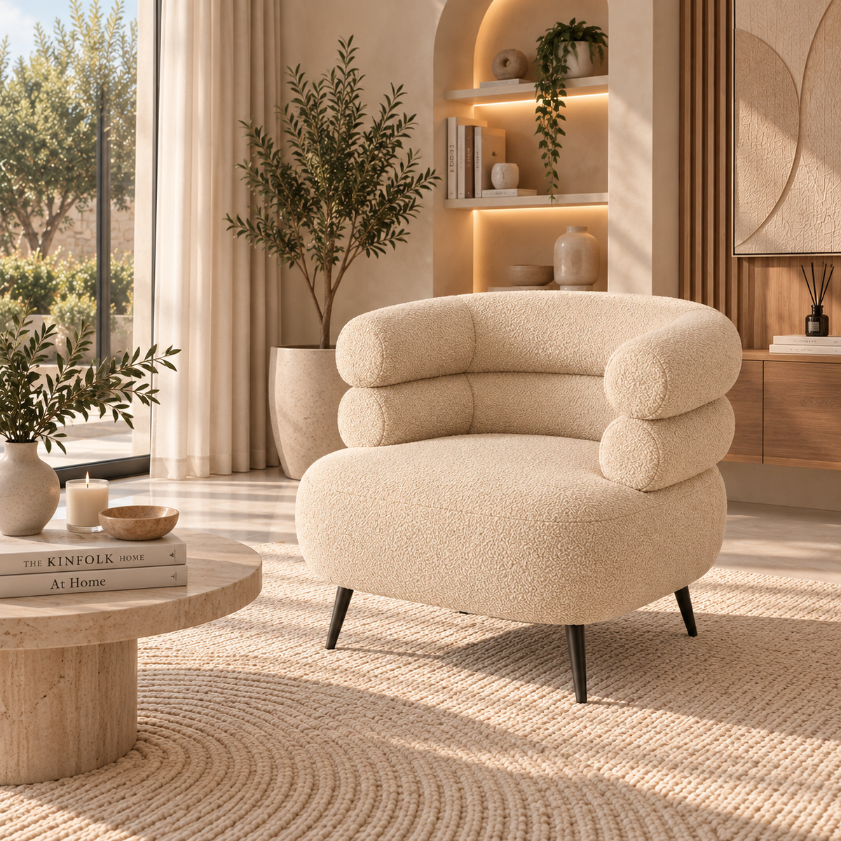 Fauteuil Serena Bouclette