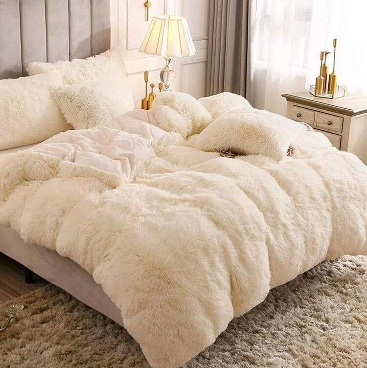 Parure de lit en fausse fourrure