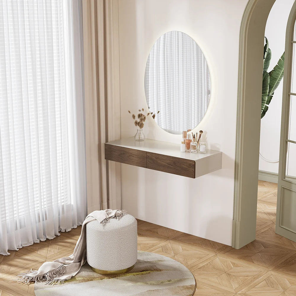 Coiffeuse Suspendue avec Miroir LED