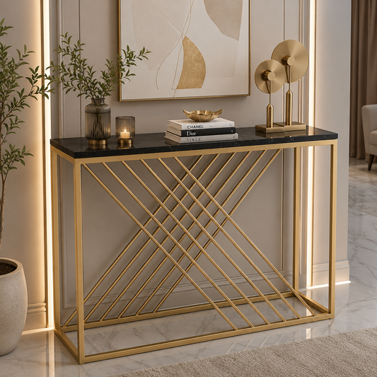 Console en effet marbre