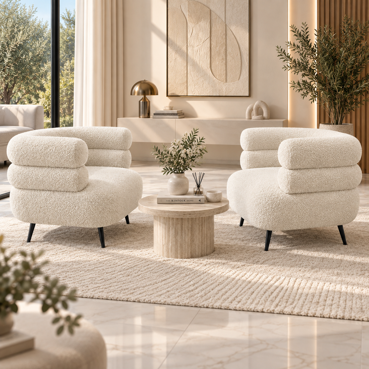 Fauteuil Serena Bouclette