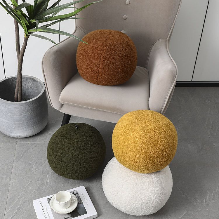 Coussin balle en bouclette