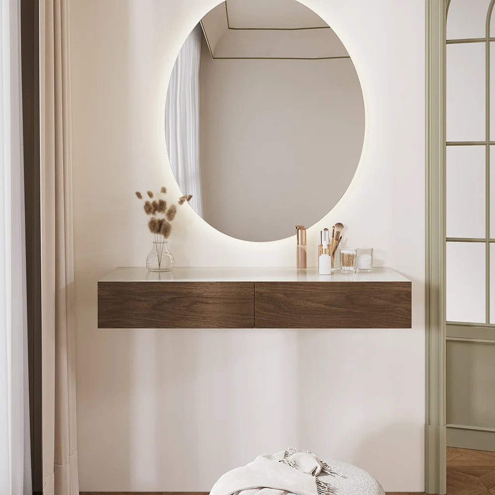 Coiffeuse Suspendue avec Miroir LED