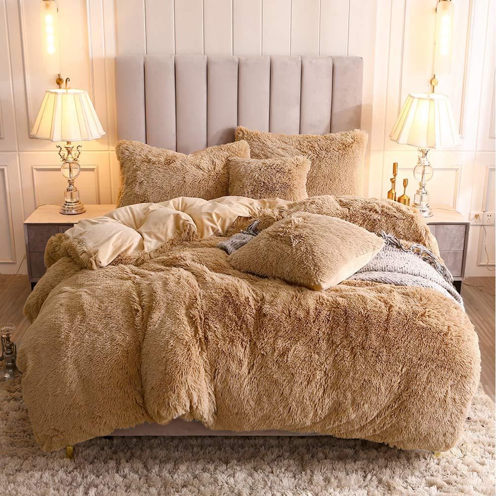 Parure de lit en fausse fourrure