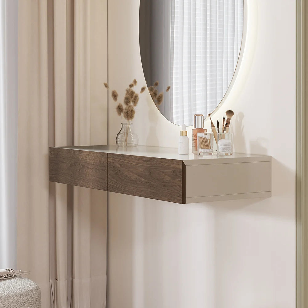 Coiffeuse Suspendue avec Miroir LED
