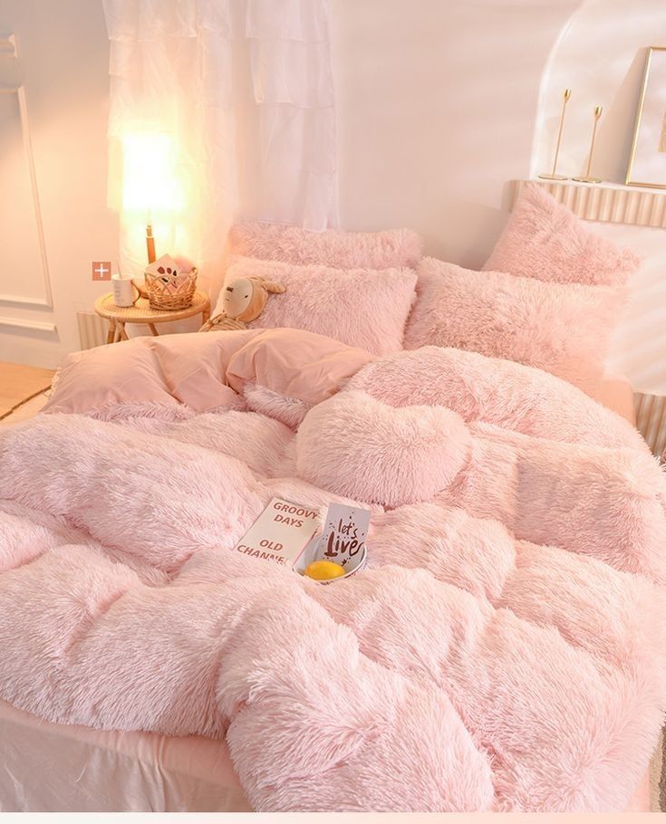 Parure de lit en fausse fourrure