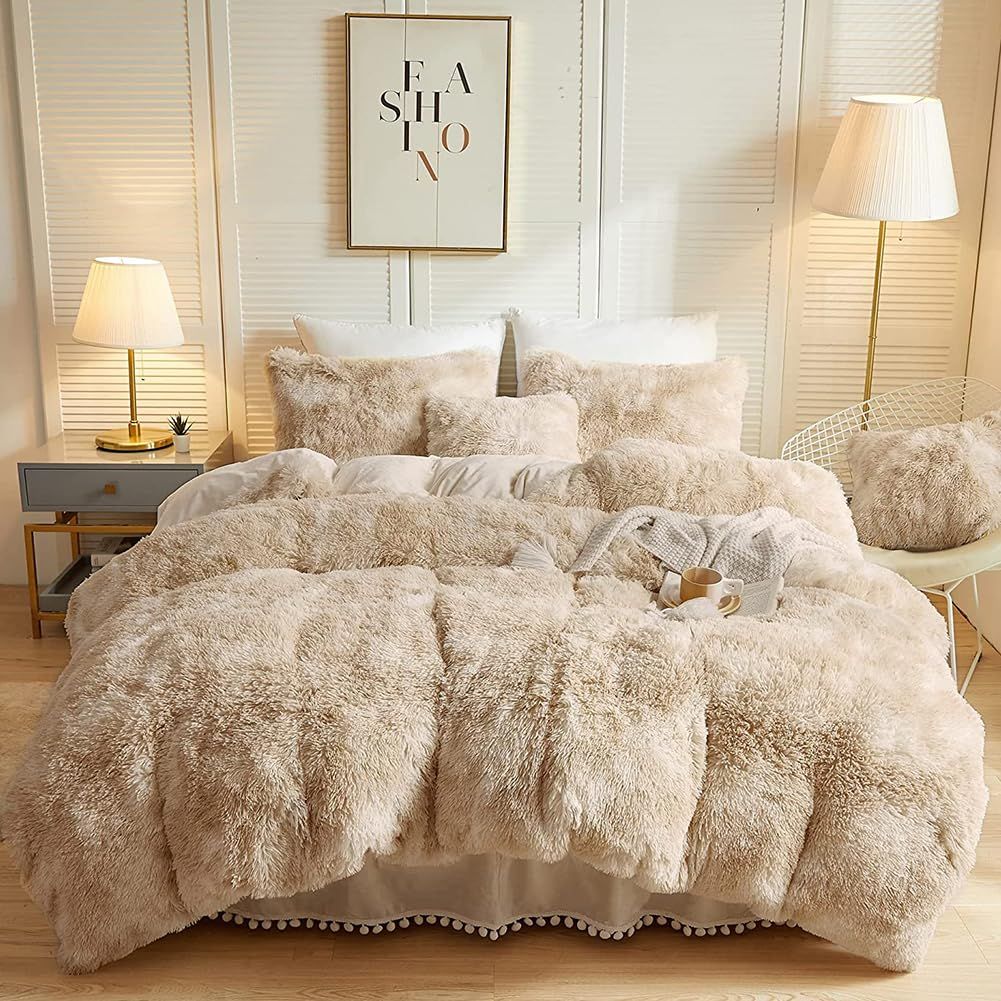 Parure de lit en fausse fourrure