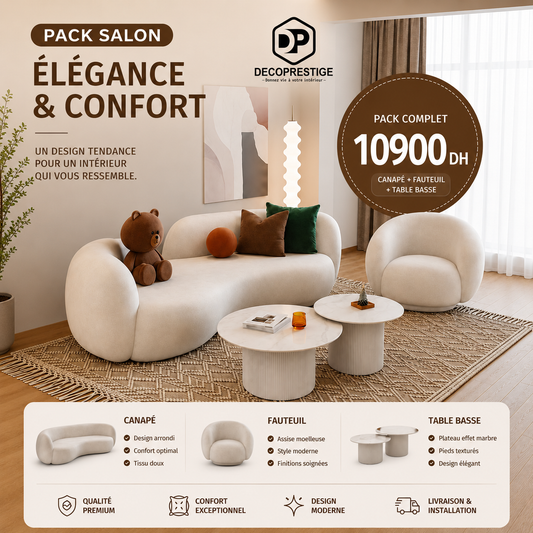 Pack Salon Élégance & Confort